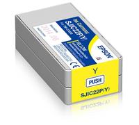 Epson sjic22p(y): ink cartridge for colorworks c3500 (yellow)