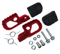 C4 kit Pedane poggiapiedi moto rosse per Beta RR Racing 50 AM6 2005 2006