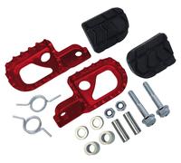 C4 kit Pedane poggiapiedi moto rosse per Rieju MRT 50 EU4 2018 2019 2020