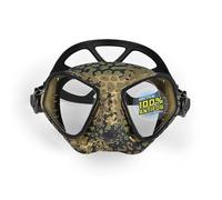 C4 Maschera modello CONDO-R Subacquea per Apnea Pesca sub Snorkeling e Immersioni Colore Black - Snake Camu - Carbon (CAMOSKIN MED)