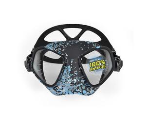 C4 Maschera modello CONDO-R Subacquea per Apnea Pesca sub Snorkeling e Immersioni Colore Black - Snake Camu - Carbon (CAMOSKIN OCEAN)