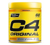 C4 Original Beta Alanine Sports Nutrition Bulk Pre Workout Powder per uomini e donne | I migliori integratori per bevande energetiche pre-allenamento | Creatina monoidrato | Orange Burst | 60 porzioni