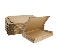 C4 Royal Mail - Scatole per spedizioni postali grandi, 320 x 230 x 20 mm, in cartone ondulato, confezione da 25 scatole postali piccole A4, per affari, spedizioni, conservazione o regalo (marrone)