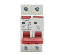 C45N Interruttore automatico miniaturizzato bipolare 3A/6A/10A/16A/20A/32A/40A/50A/63A 400V tipo C Montaggio su guida DIN da 35mm Capacità di interruzione 6KA 1 pz(63A)