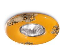 Spot Vintage Ceramica Gialla 1 Luce Gu10 11Cm
