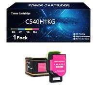 C540H1KG C540H1CG C540H1MG C540H1YG Cartucce di Toner Compatibili per Lexmark C540dw C540n C543dn C544n C544dw C544dn C546dtn X543dn X544dn X544n X544dw X546dt X548de X548dte Stampante,M-1 Pack