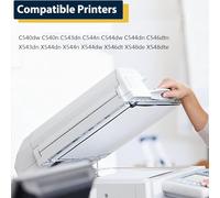 C540H1KG C540H1CG C540H1MG C540H1YG Cartucce di Toner Compatibili per Lexmark C540dw C540n C543dn C544n C544dw C544dn C546dtn X543dn X544dn X544n X544dw X546dt X548de X548dte Stampante,BK-1 Pack