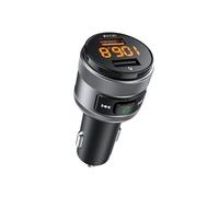 (C57) Trasmettitore FM Bluetooth 5.0 con doppia porta USB Adattatore radio FM Bluetooth wireless 3.0 Lettore musicale