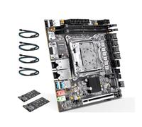C612 Mini ITX NAS Motherboard for Xeon E5 V3/V4, Dual 10GbE X550 LAN, 2x ECC DDR4 Up to 128GB, Support 2 SATA 3.0 and 6 NVMe, PCIe Bifurcation x16, Compatible with TrueNAS Unraid Proxmox