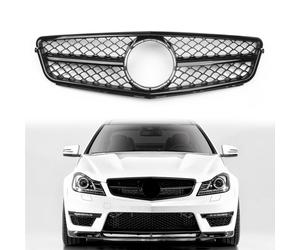 C63 Style Gloss Black Grill Grille per C-Class Benz W204 C300 C350 2008-2014 A7