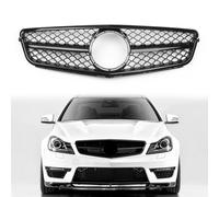 C63 Style Gloss Black Grill Grille per C-Class Benz W204 C300 C350 2008-2014 H0