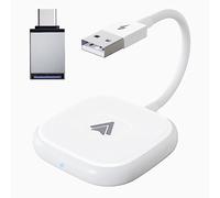 C63DS Wireless Carplay Adapter Dongle with USB-C Adapter für Auto System Radios Auto Specchio Adapter AI Box Wireless CarPlay ist für Auto mit Factory Cabated Carplay