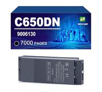 C650DN Cartuccia Toner Compatibile Con Stampanti Per OKI C650DN, Resa Fino A 7000/6000 Pagine,Black-1 Pack