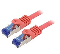 C6A064S Cavo Patch S/FTP 6a Linea Cu LSZH rosso3 metri26AWG -20-75°C LOGILINK