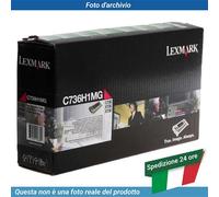Originale Lexmark Toner C736H1MG Optra C 736N X 736DE 738DE 738DTE Neutro Schac