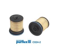PURFLUX C824-2 Filtri Gasolio | Compatibile con: CHEVROLET CAPTIVA, JEEP CHEROKEE, CHEROKEE VAN, GRAND CHEROKEE IV, GRAND CHEROKEE VAN, LANCIA THEMA