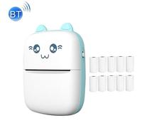 C9 Mini stampante termica wireless Bluetooth con 10 carte (blu)