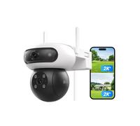 C90 Dual 8MP (4MP 4MP) Telecamera WiFi Esterno con Doppia Lente Telecamera per