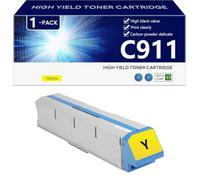 C911 Cartuccia Toner ad altissima Capacità per OKI C911 C911dn C931e C931dn C941e C941dn C942dn Stampanti, Stampe ad alto Volume,Yellow-1 pack