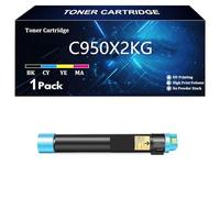 C950X2KG C950X2CG C950X2MG C950X2YG Cartuccia Toner di Ricambio Compatibile per Lexmark C950 X950 C952 X952 X954 C950de X952dte X950de X954dhe Stampante,C-1 pcs
