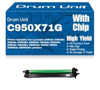 C950X71G C950X73G per Lexmark C950 X950 C952 X952 X954 C950de C950dte X950de X950dhe X950dte X952de X954de X954dhe XS950de XS952 XS954 XS955de Tamburo immagine,Cyan-C950X71G