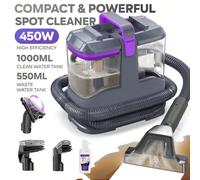 C9S Pulitore per Tappeti 13kPa 450W Macchina per Pulizia Macchie Portatile per Divani Tessuti Auto Lavapavimenti ✅ [Motore ad alte prestazioni da 450 W + potenza di aspirazione di 13 kPa - Pulizia pro