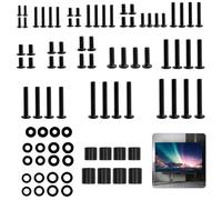 ca. 92 pezzi per set di viti VESA, M4, M5, M6, M8, universale, per TV, TV, supporto per monitor, montaggio hardware, fino a 80 pollici, con distanziale rondelle