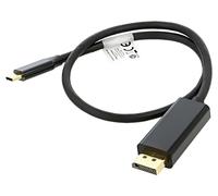 CA-CMDP-10CU-0005-BK Adattatore DisplayPort 1.2,USB 3.2 Placcato Oro 0,5m Ner...
