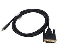 CA-CMDV-10CU-0018-BK Adattatore USB 3.1 DVI-D (24+1) maschio, USB C-Spina dorata