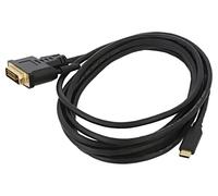 CA-CMDV-10CU-0030-BK Adattatore USB 3.1 DVI-D (24+1) maschio, USB C-Spina dorata