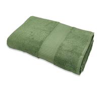 CA' D'ORO Telo doccia 100% Cotone 500 gr/mq, 100 x 150 cm - Diamante (Salvia)