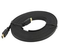 LANBERG CABLE HDMI CA-HDMI-21CU-0050-BK CONECTORES MACHO/MACHO CHAPADOS EN ORO CABLE PLANO RESOLUCION HASTA 3840 * 2160 5 METROS N