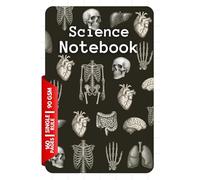 CA Science Notebook - College Ruled, 6″×9" Inch, 160 Pages ( White Paper ), Glossy Cover | Medical Anatomy Theme Journal for Writing and Note taking for School