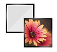 CAAGGMM Cornici per Diamond Painting, 2 Pezzi 30 x 30 cm Cornice Magnetica, Accessori per la Pittura a Diamante, per la Decorazione di Pareti, Frigoriferi, Porte e Finestre(Nero)