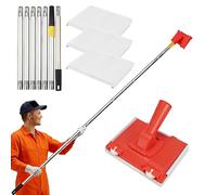 CAAGGMM Kit di strumenti per rifiniture, con 3 cuscinetti di ricambio e asta di estensione, strumenti da taglio per pittura, strumenti per la pittura dei bordi, pittore per pareti, soffitti, angoli e