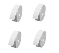 CAASFOOY 4 rotoli Etichette Adesive Termiche，Impermeabile Per la Casa,i Vasi da Cucina, io Stoccaggio in Ufficio,15mm x 4m, bianchi di ricambio resistente agli strappi,anti-olio, antigraffio,