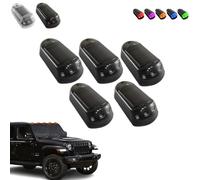 Cab Lights - Wireless Cab Lights For Truck, Solar Powered Cab Lights, Roof Lights for Trucks, 2024 New Punch-Free Solar Powered Cab Lights, 7 Colors App Control Solar Cab Lights (A)