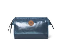 CABAIA - Astuccio da bagno per uomo e donna, apertura grandangolare con 2 tasche interne, pratico e resistente, organizer da viaggio Vanity con design francese, esclusivo e originale, Blu marino