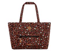 CABAIA borsa a tracolla con scomparto per laptop Jacquard Maxi Tote Bag Tropea marrone scuro