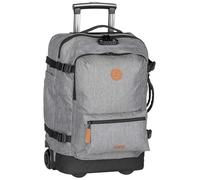 Cabaïa carrello zaino con scomparto per laptop Soft Suitcase 2 Wheels Essentials Trolley 48L Getaria grigio