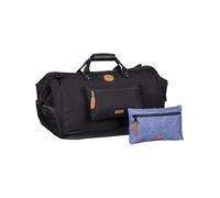 CABAIA - Duffle Adventurer Travel Bag 40L Berlin - Bagaglio a mano 45x30x29 cm - Idrorepellente e Vegan - 2 tasche - Scomparto per le scarpe - Borsa per il weekend, borsa sportiva - Nero