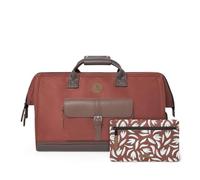 CABAIA - Duffle Adventurer Travel Bag 40L San Cristobal - Bagaglio a mano 45x30x29 cm - Idrorepellente e Vegan - 2 tasche - Scomparto per le scarpe - Borsa per il weekend, borsa sportiva - Rosso