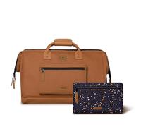 CABAIA - Duffle Adventurer Travel Bag 40L Torino - Bagaglio a mano 45x30x29 cm - Idrorepellente e Vegan - 2 tasche - Scomparto per le scarpe - Borsa per il weekend, borsa sportiva - Marrone