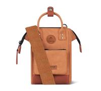 CABAIA Nano Bag Honolulu - Borsa a tracolla da 1,8 l, per donna e uomo, in tessuto riciclato, idrorepellente e vegano, design compatto e pratico, marrone, M