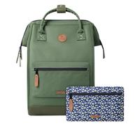 Cabaïa - Sac à Dos Maxi - Adventurer + 2 Poches - Pour PC 15" - Imperméable et Garantie à vie - Certifié Vegan, Vert Olive, Taille unique