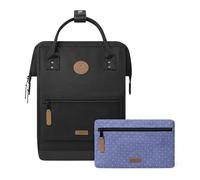 Cabaïa - Zaino con 2 tasche - Medio - 23L - Idrorepellente e con garanzia a vita - Elegante per uomo e donna - Ideale per scuola, viaggio e lavoro - Certificato Vegan - Modello Berlin