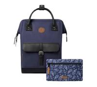 Cabaïa - Zaino Adventurer Dusseldorf - Medium 18L - Idrorepellente - scomparto per PC fino a 13″ - 2 tasche intercambiabili - Vegan certificato - Zaino da viaggio, lavoro e scuola - Viola