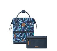 Cabaïa - Zaino Adventurer Fontainebleau - Mini 10L - Idrorepellente - scomparto per PC fino a 10,5″ - 2 tasche intercambiabili - Vegan certificato - Zaino da viaggio, lavoro e scuola - Blu