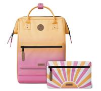 Cabaïa - Zaino Adventurer - Idrorepellente - scomparto per PC - 2 tasche intercambiabili - Vegan certificato - Zaino da viaggio, lavoro e scuola - Grigio