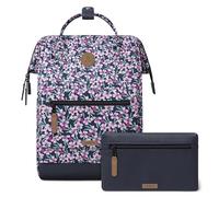CABAIA - Zaino Adventurer, impermeabile, scomparto per computer portatile, 2 tasche, certificato vegano, borsa da viaggio, business, scuola per uomo e donna, colore: verde/viola, Cagliari, Large 23L